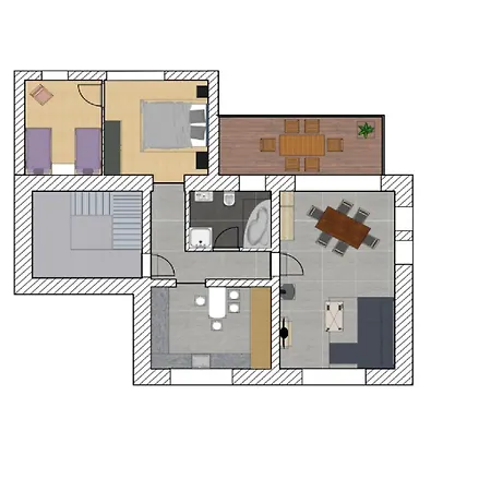 90 Qm Wohnung, 3 Zimmer, Balkon & Grosse Kueche - In Seenaehe, Schnell In Der Stadt Apartment